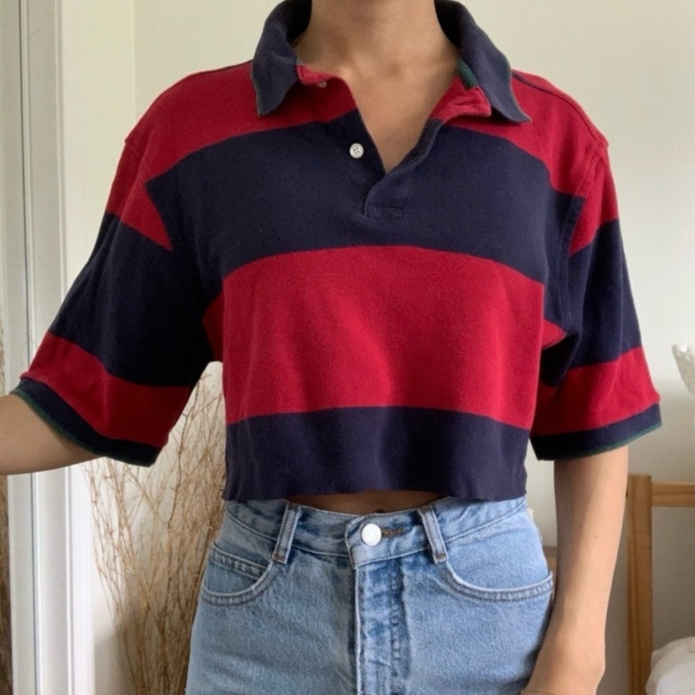 Cropped Rugby shirt, Size Men’s Medium